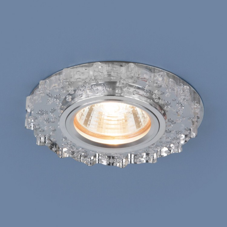 Встраиваемый точечный светильник с LED подсветкой 2202 MR16 CL прозрачный