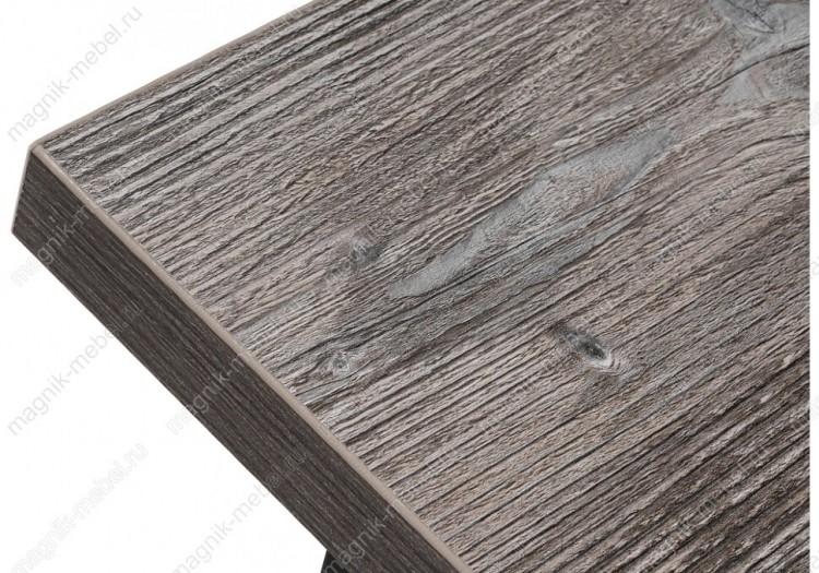 Стол деревянный Эльпатия 150 дуб рошелье / черный матовый