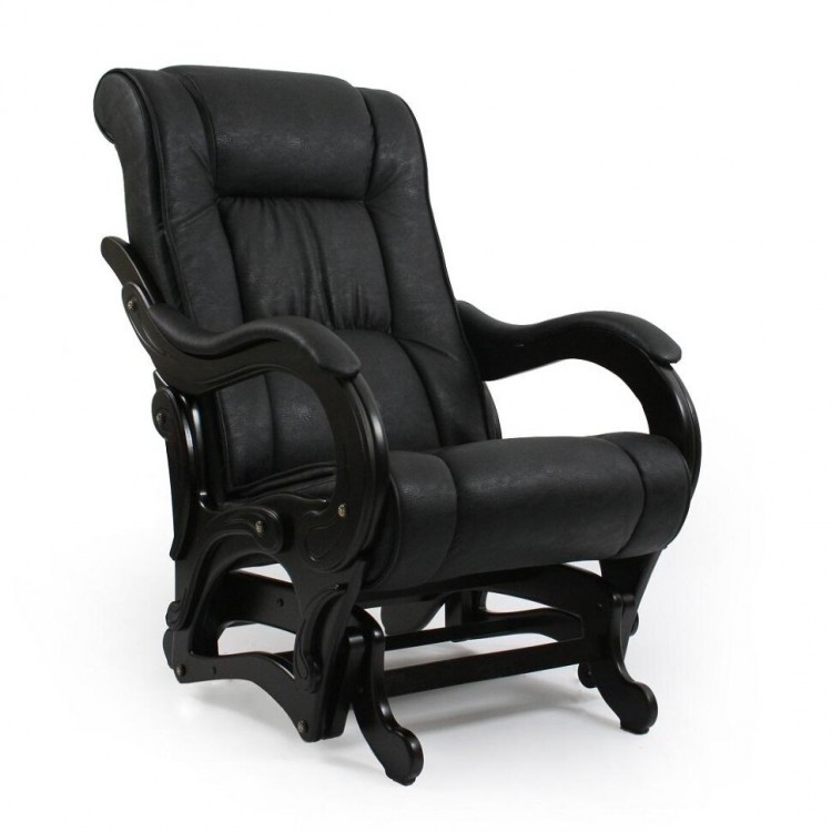 Кресло-качалка глайдер МИ Модель 78 венге, Венге, к/з Dundi 109
