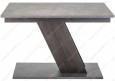 Стол Тирион бетон чикаго серый / дуб гладстоун табак