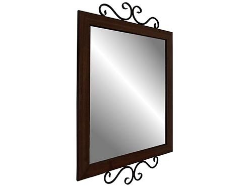 Зеркало навесное Сартон 52 (Черный/Среднекоричневый)