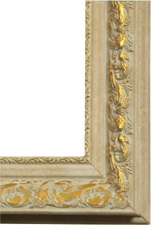 Зеркало "Континент" Версаль белое золото 50х95