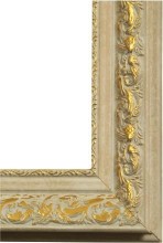 Зеркало "Континент" Версаль белое золото 60х74