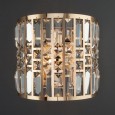 Настенный светильник с хрусталем 10116/2 золото/прозрачный хрусталь Strotskis