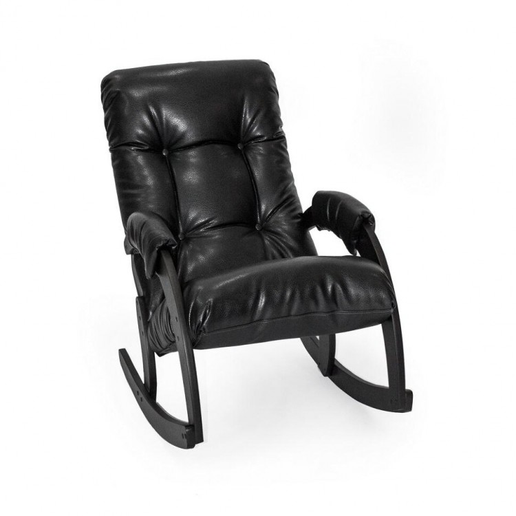 Кресло-качалка МИ Модель 67, Венге, к/з Vegas Lite Black