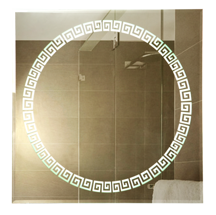 Зеркало "Континент" Византия Люкс 70х70 с подсветкой