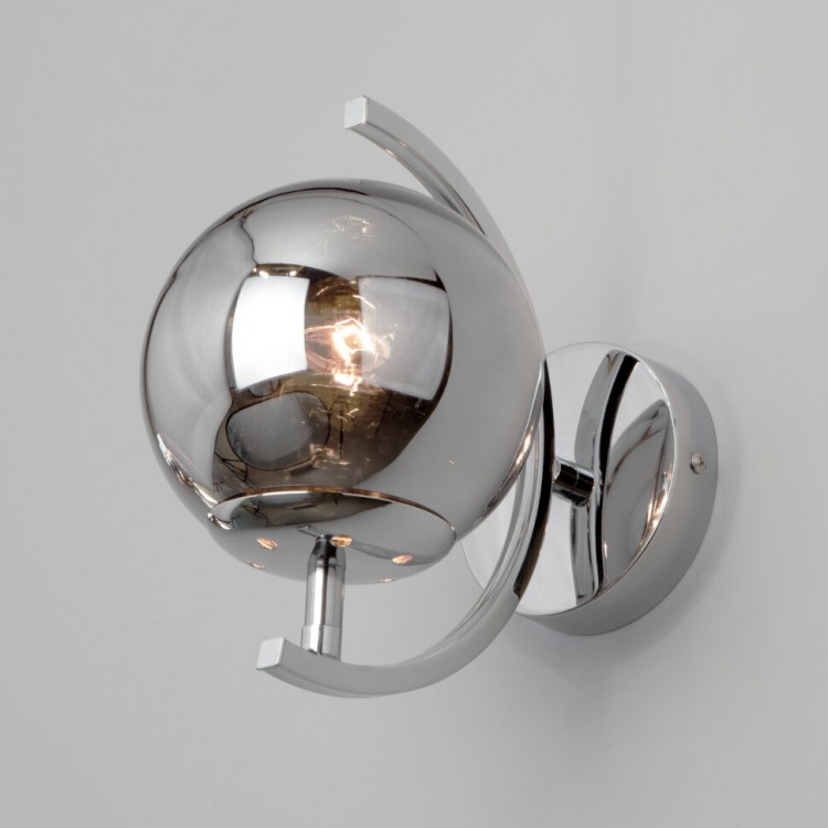 Настенный светильник со стеклянным плафоном 50072/1B хром