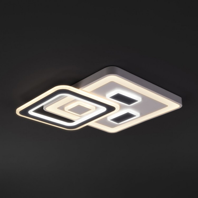 Потолочный светодиодный светильник с пультом управления 90156/1 белый