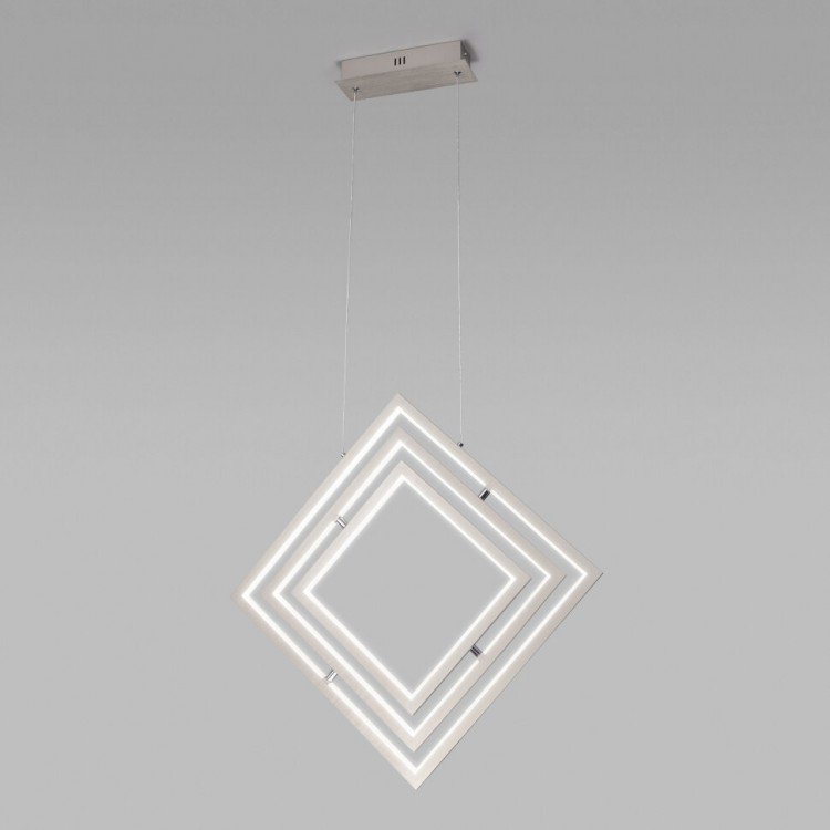Подвесной светодиодный светильник 90224/3 матовое серебро