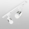 Mizar GU10 Белый/серебро трековый светильник для однофазного шинопроводаMRL 1007