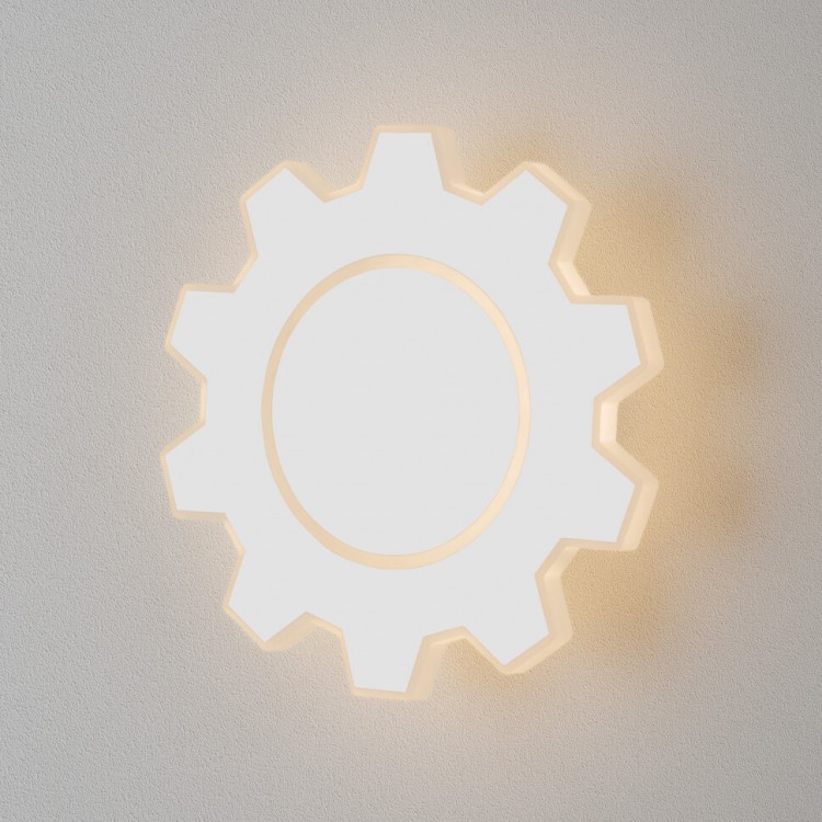 Gear M LED белый настенный светодиодный светильник MRL LED 1095