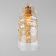 Подвесной светильник со стеклянным плафоном 50185/1 золото