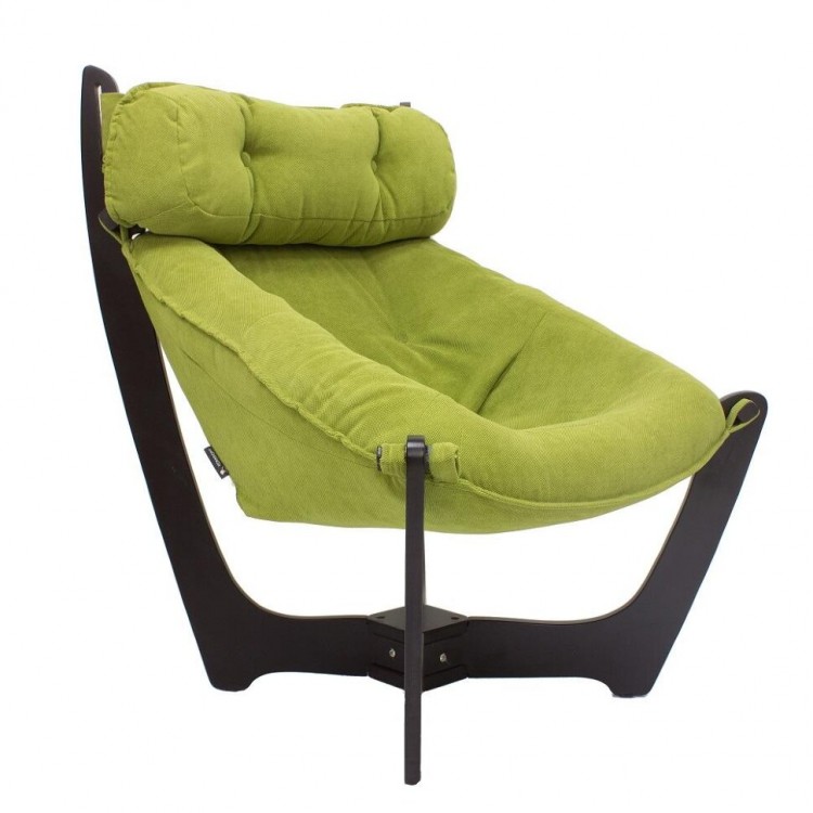 Кресло для отдыха МИ Модель 11 венге, Венге, ткань Verona Apple Green