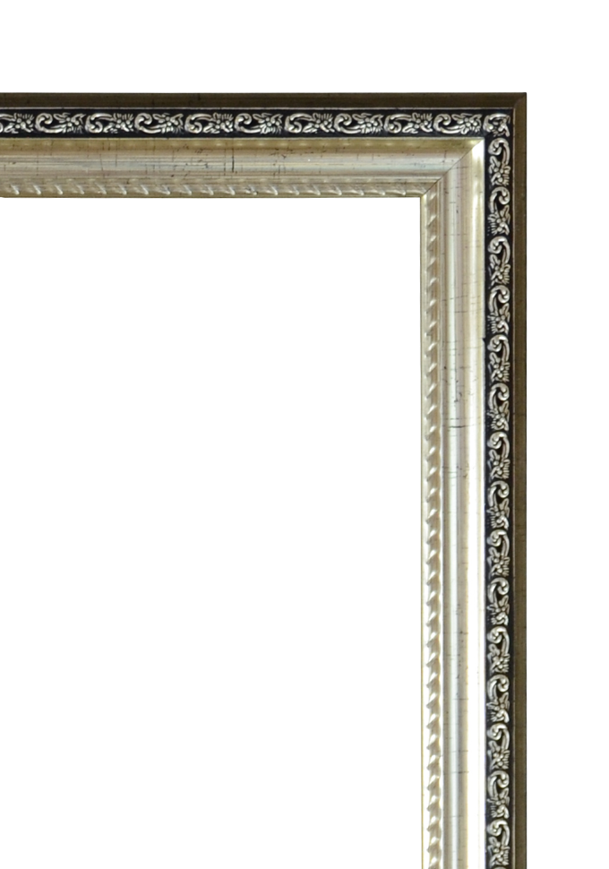 Зеркало "Континент" Арабеска серебро 45х70