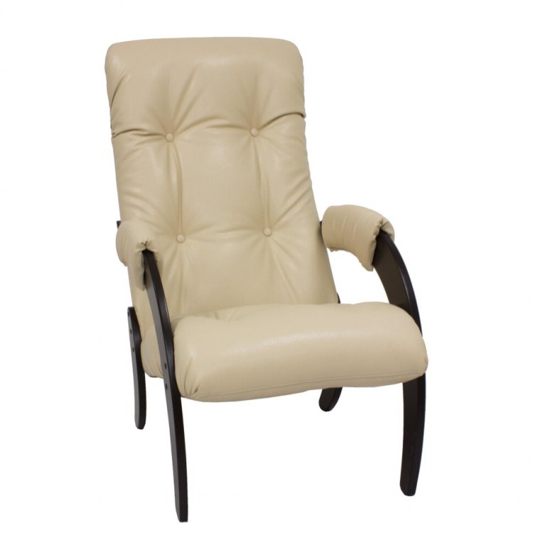 Кресло для отдыха МИ Модель 61, Венге, к/з Polaris Beige