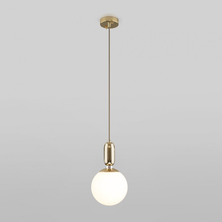 Подвесной светильник со стеклянным плафоном 50197/1 золото