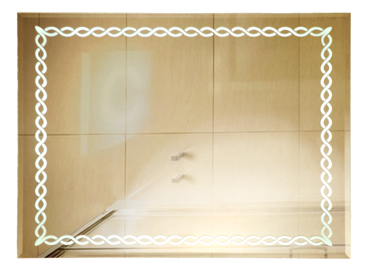 Зеркало "Континент" Прованс Люкс  92х68 с подсветкой