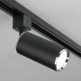 Svit GU10 черный/хром трековый светильник для однофазного шинопровода MRL 1013