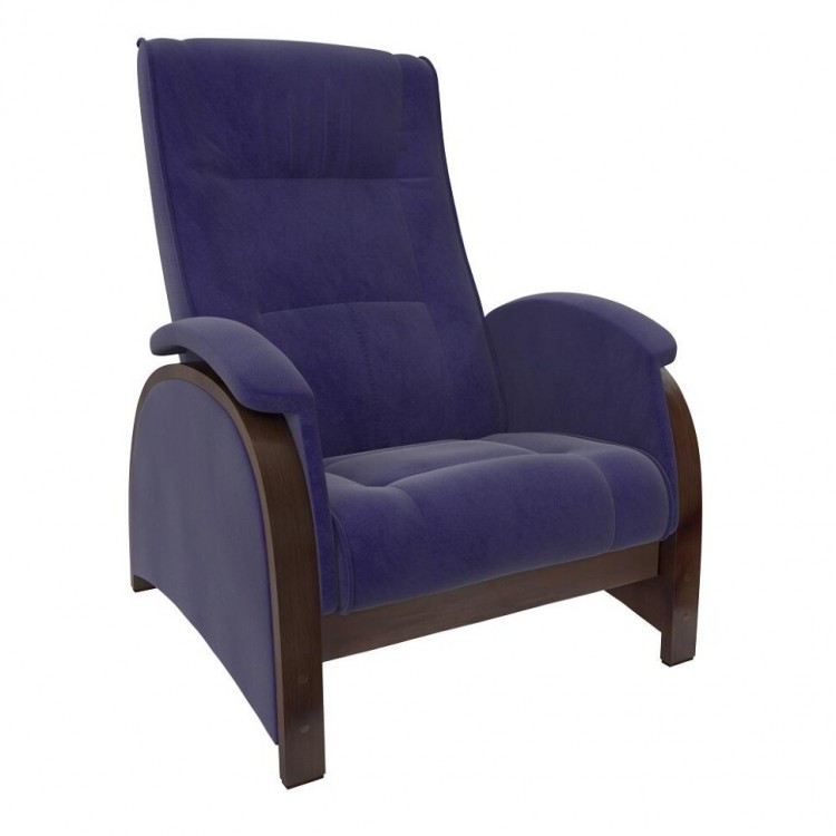 Кресло-глайдер МИ Модель Balance 2 , Орех/шпон, ткань Verona Denim Blue
