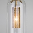 Подвесной светильник со стеклянным плафоном 50201/1 бронза