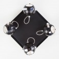 Потолочный светильник с поворотными плафонами 20056/4 черный