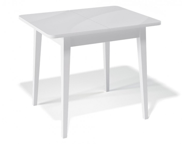 Стол обеденный Kenner 900М белый/стекло белое глянец