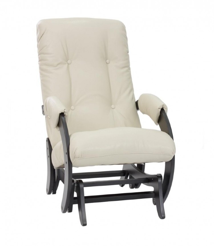 Кресло-качалка глайдер МИ Модель 68, Венге, к/з Polaris Beige