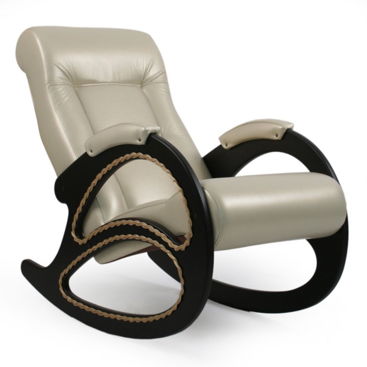 Кресло качалка Модель 4 (эко-кожа) (Венге/Орегон 106)