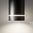 Накладной потолочный светодиодный светильник DLR021 9W 4200K черный матовый