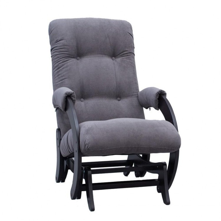 Кресло-качалка глайдер МИ Модель 68, Венге, ткань Verona Antrazite Grey