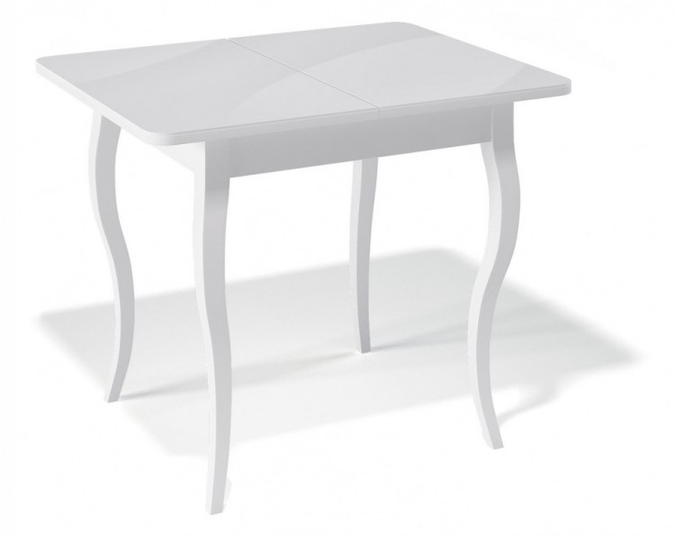 Стол обеденный Kenner 900С белый/стекло белое глянец