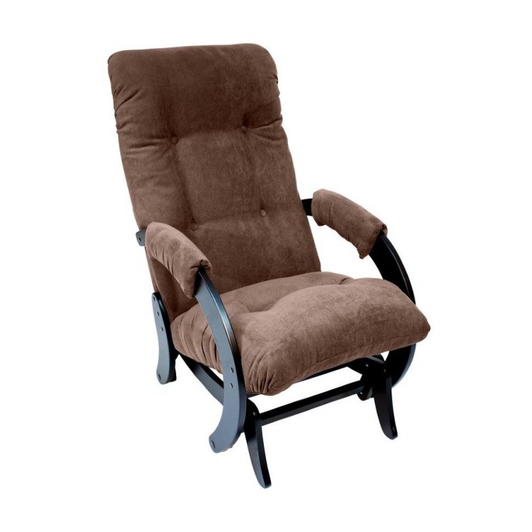 Кресло-качалка глайдер МИ Модель 68, Венге, ткань Verona Brown