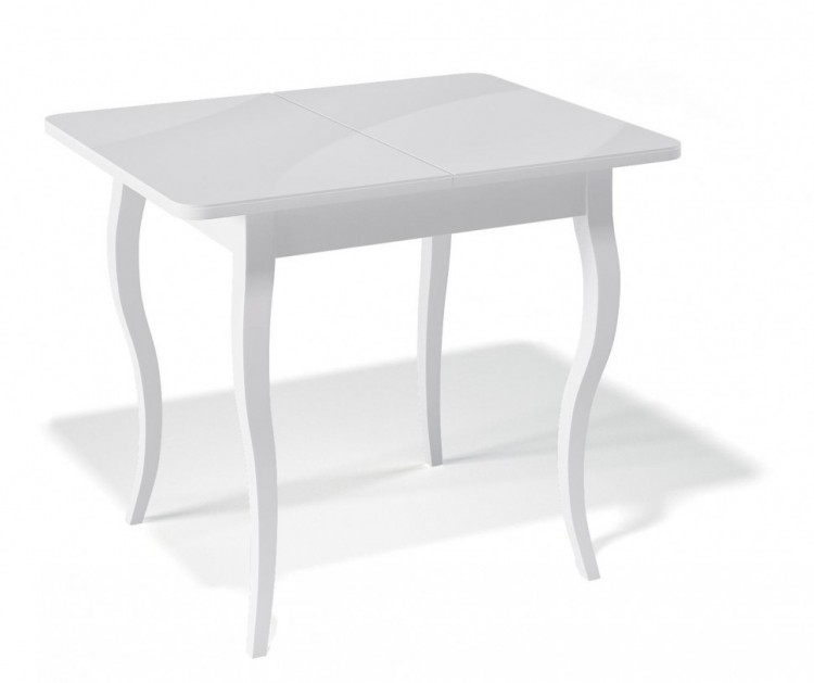 Стол обеденный Kenner 900С белый/стекло белое сатин