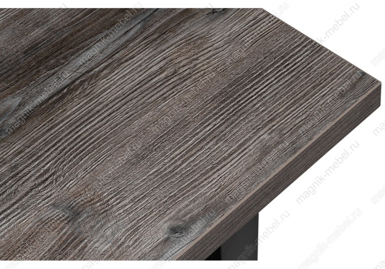 Стол деревянный Эльпатия 110 дуб рошелье / черный матовый