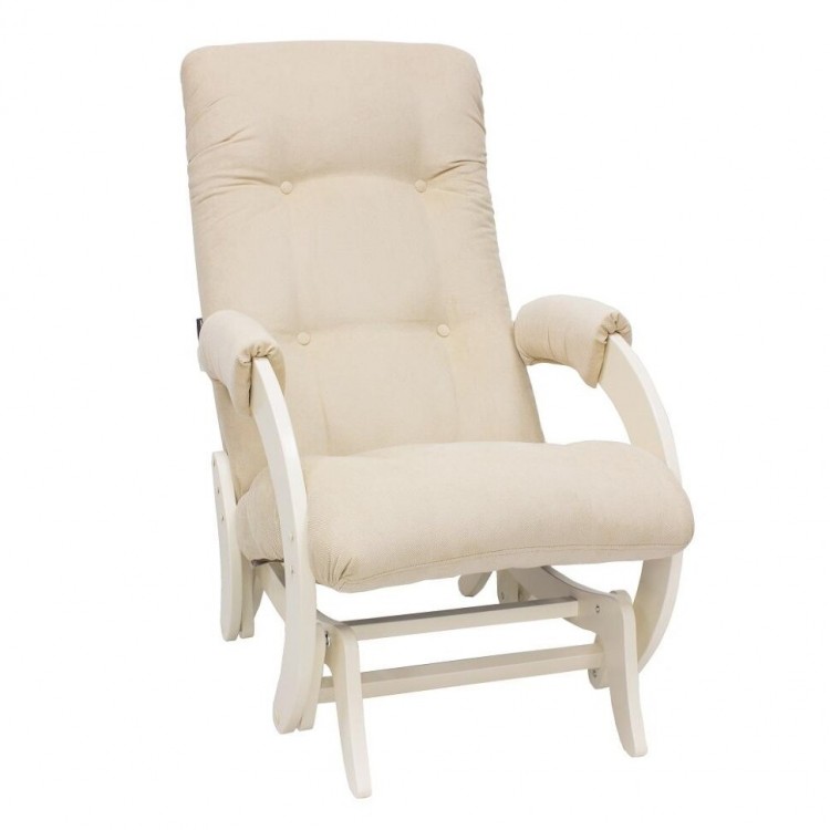Кресло-качалка глайдер МИ Модель 68, Дуб шампань, ткань Verona Vanilla