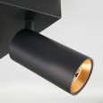 Светодиодный потолочный светильник с поворотными плафонами 20066/4 черный/золото